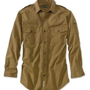 Orvis Mens Bush Shirt British Tan Xl 